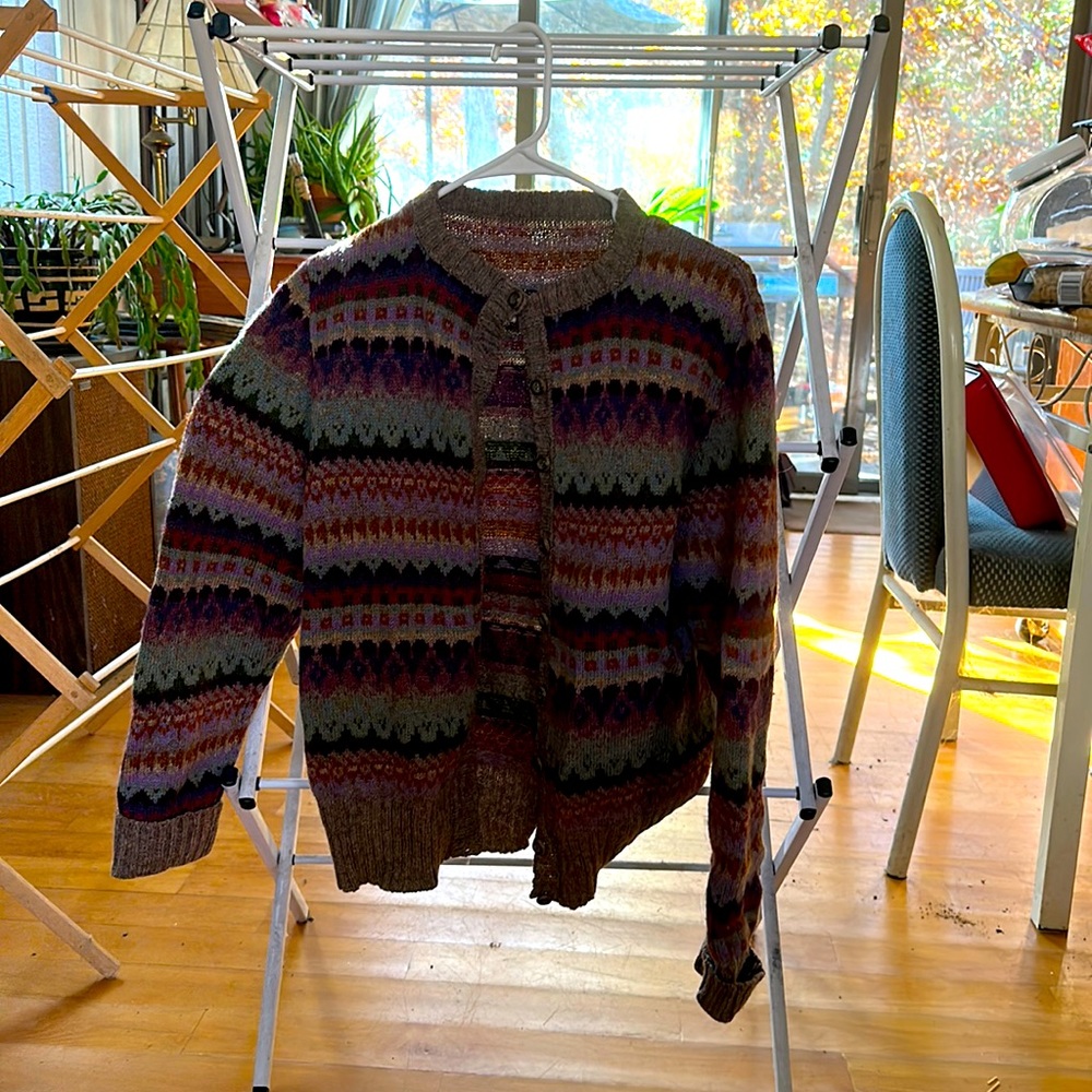 Button down sweater